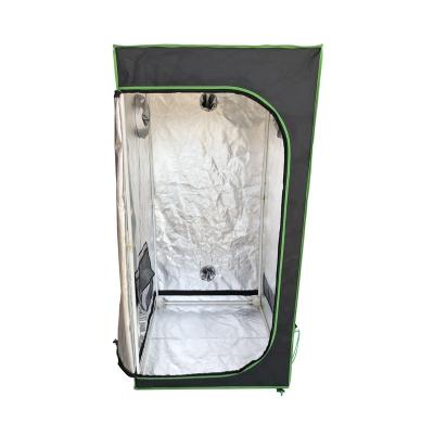 China Easily Assembled Silver Black Reflective Mylar Box Lid Material Photobox Grow Tent Light Proof Grow Tent 120x120x200cm for sale