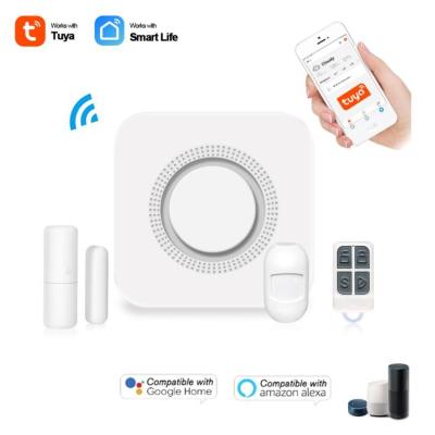 China ABS Smart WIFI Home Security Alarm System Sensors Compatible with Alexa Google Home for sale