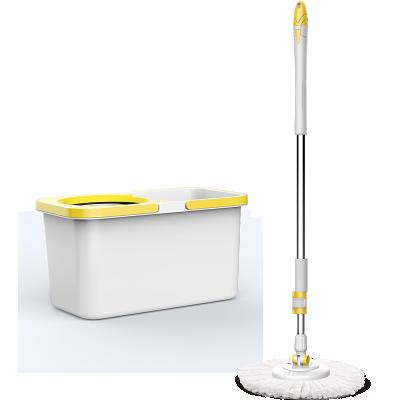 China Sustainable cycle magic broom bruch spinning floor dry mop with bucket new eco material same tv magic spinning mop for sale