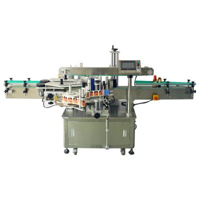 China Automatic Conveyor Belt Food Paper Bag Packaging Labeling Machine Flat Film Online Label Sticker for sale