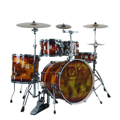 China DK OIL Heads Acustic Drum Instrument Professional Design Full Size Jazz Drumset For Sale for sale