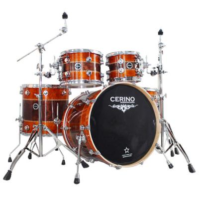 China Lacquer Drum Set Classic Maple Enclosed Decoration Musical Instrument Professional Drum Set for sale