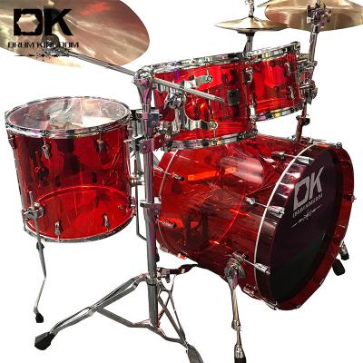 China Latest Design Professional Acoustic PVC Best Discount Acrylic Drum Sets For Sale for sale