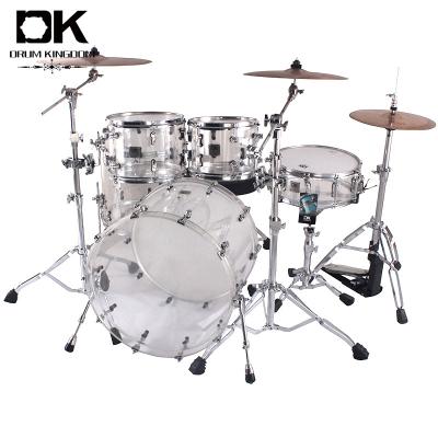 China Competitive PVC china factory percussion jazz drumset customize drum transparent for sale