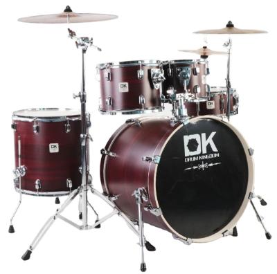 China DK The Oil Drum Head Study Playing Wooden Musical Shell Drum Acoustic Drum Set for sale