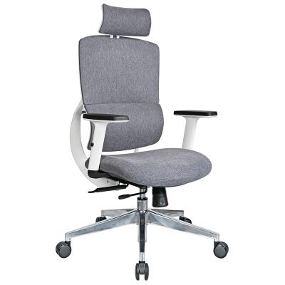 China Free Sample High Mid Back Adjustable Furniture Fabric Ergonomic Computer Chair Comfort Office Furniture Chair for sale