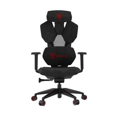 China Black And Leather Mesh Office Chair Adjustable Ergonomic Gaming Chair High End Quality (Height) Good for sale