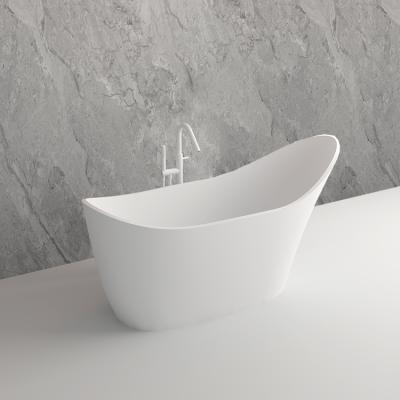 China 8605 Cupc Shoe Free Ship Shaped Design 1700 Mm Size Solid Acrylic Resin Stone Bathtub 2 People Bathroom Corner Outdoor Bathtub for sale