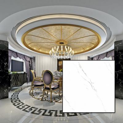 China Glazed Metallic Tiles STDC88001-1 Carrara White Marble Polished Glazed Flooring Tiles Porcelain 800X800 for sale