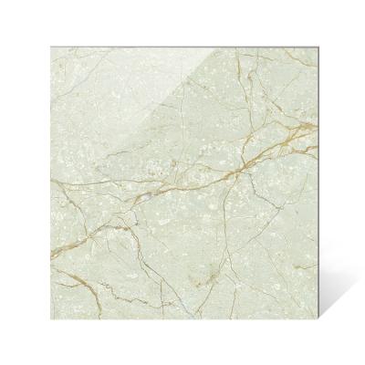 China Glazed Metallic Tiles Restaurant 600 600 Gray Green Commercial Marble Glazed Polished Tiles For Wall for sale