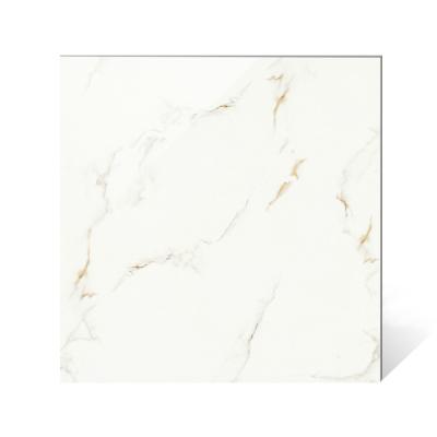 China Good Factory Price Porcelain Look Metallic White Marble Flooring Tiles Full Glazed Glazed Tile for sale