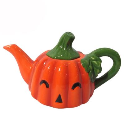 China Sustainable Halloween Series Pumpkin Teapot For Sale for sale