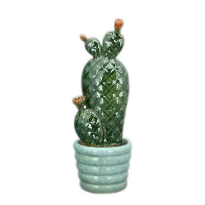 China Minimalist Custom Artificial Ceramic Cactus Plant Pots for sale