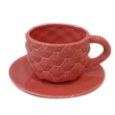 China Personalized Viable Pineapple Artificial Glazed Ceramic Mug for sale