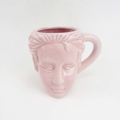 China Viable Personalized Design 3d Human Face Ceramic Coffee Mug Wholesale for sale