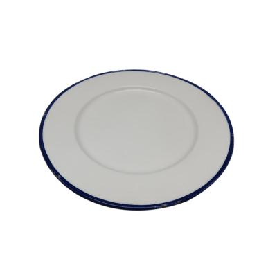 China Viable Handmade Porcelain Ceramic Dinner Plate for sale