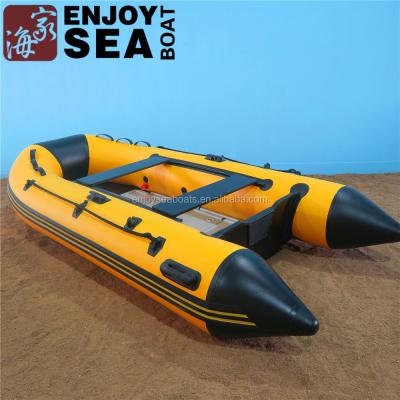 China PVC CE approved inflatable boat rifting boat for fishing, 4m rigid hull inflatable boat for sale for sale