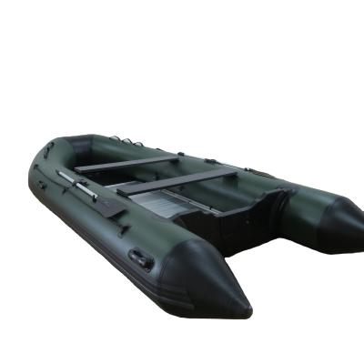 China Sports Bid Double Wall Fabric Foldable Floor Inflatable Rescue Boat For Rowing for sale