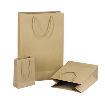 China 2021 New Recycled Materials Brown Kraft Carrier Bag With PP Handle, Custom Logo Printed Ad Kraft Paper Bag With Handles For Cafe Food for sale