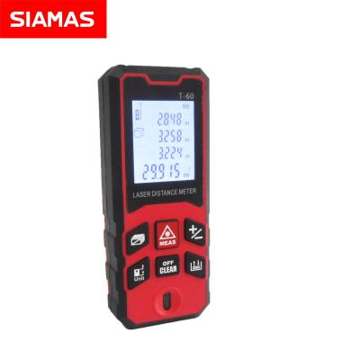 China SIAMAS 40/60/80/100m Multifunctional Laser Distance Meter Range Finder with Handheld 40/60/80/100m Digital Display Measuring Tool for sale