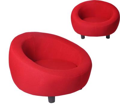 China 2022 Hot Selling Breathable Pet Bed Simple Portable Round Best Affordable Pet Sofa With Plastic Legs for sale