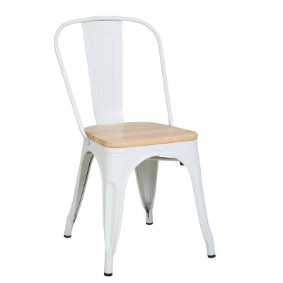 China Reverberant Room Modern Extendable Wood Chair Seat Metal High-Back Dining Chair With Outdoor Furniture for sale