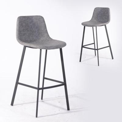 China New Comfortable Stylish Steel Legs Upholstered Dining Home Bar Restaurant Furniture Armless Chair for sale