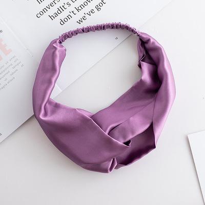 China 100% Mulberry Silk Hair Band Elastic Hair Band Women Fashion Luxury Skin Tie Silk Headband 100% Silk Headband for sale