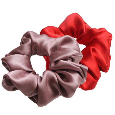 China Fashion Hair Scrunchies Set 100% Pure Silk Tie Hair Scrunchies Silk Hair Tie Headband Luxury for sale