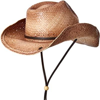 China Character Peter Grimm Mens Straw Round Up Cowboy Hat Sun Protection Straw Lifeguard Hat Straw Hat for sale