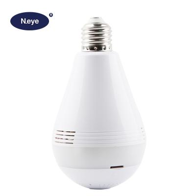 China Wireless IP Home Security Camera Panoramic P2P Spy Hidden Camera VR 360 Bulb Hidden Camera Ultra HD 4MP Wifi Lamp Light for sale