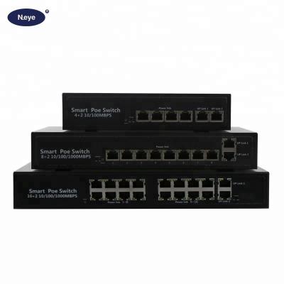 China Industrial POE CCTV Camera Poe Switch 4 Port POE Switch for sale