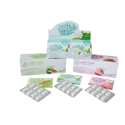 China Sugar Factories Chew Gum Candy 8 PCs blister to fruit chewing gum for sale