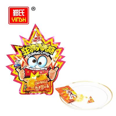 China Natural Fruit Flavor Popping Candy In Bags for sale