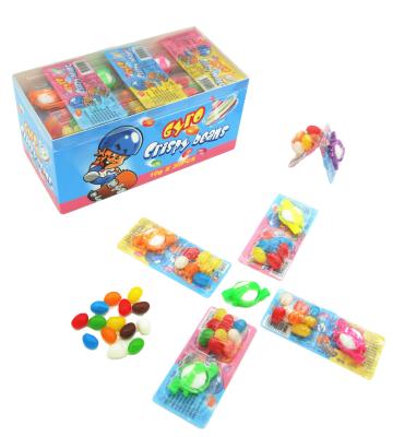 China Cartoon Toys 2 in 1 Toy Candy Gyroscope With Soft Jelly Bean Crispy Candy for sale