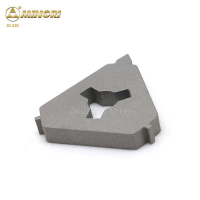 China Raw Material Hip Sintering Tungsten Carbide Cutting Tips Triangle For Clean Use In Groove for sale