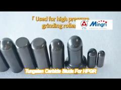 hpgr tungsten carbide studs for rolling machine , hard rock crushing wear resistant surface