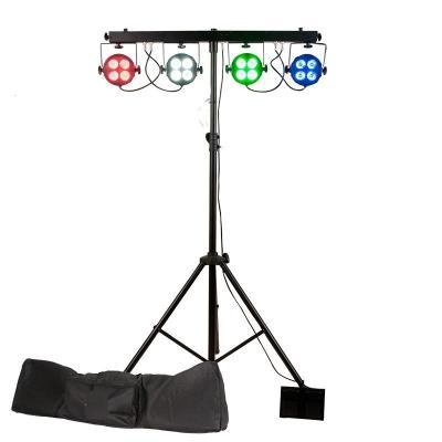 China 75ml/w 4x12w Led KTV Party Light RGBCAW 6 in 1 Laser Disco Light DMX512 Led DJ Lights Sounds Activated for sale