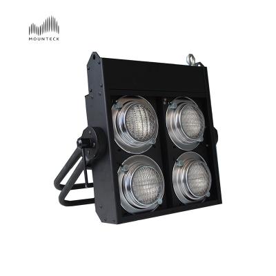 China Theme Park New Design 4 Eyes Blinder Lights 4x100W Warm White Audience Light With DMX Controlled Outdoor Stage Lighting for sale