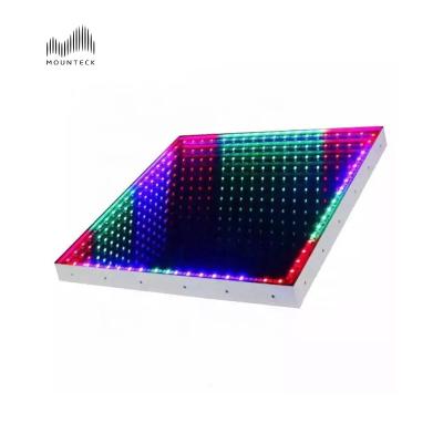 China Wedding Custom Interactive Induction 3D Led Dance Floor Magnetic Abyss Floor Tile Light Ktv Stage Theater Event Led Display Wall Panel for sale