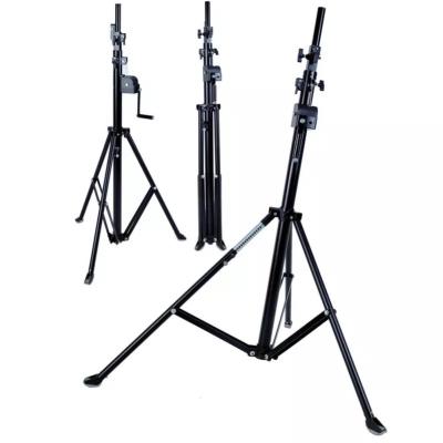 China Stage Mounteck Heavy Duty Stage Lighting Stands Hand Crank 4M Adjustable Height DJ Lighting Stand for sale