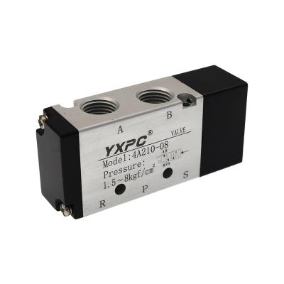 China 4A210-08 general 4A310-08 1/4 5/2 pneumatic control over solenoid valve pneumatic air valve for sale