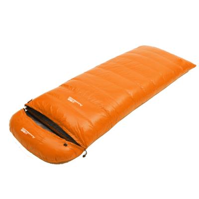 China Factory Wholesale Adult Envelope Outdoor Ultra Light Camping Type Hiking Down Warm Goose Down Sleeping Bag 2500g Fill for sale