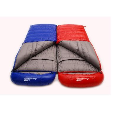 China Adventure Outdoor Field Travel Envelope Type Comfortable Cold Proof Warm Autumn And Winter 2800g Thickened Envelope Down Sleeping Bag for sale