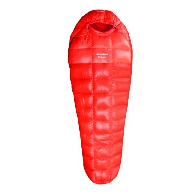 China Mummy Spot Mummy Camping Down Sleeping Bag Adult Ultralight White Duck Down Filling 1200g Cold And Warm Proof Filling for sale