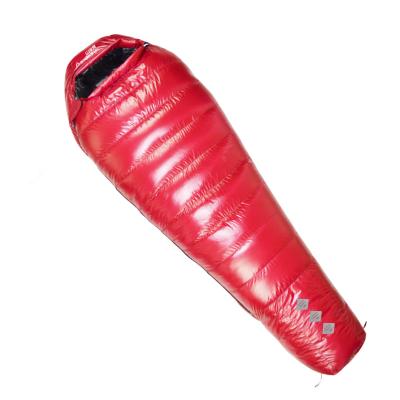 China Mummy Outdoor 95% Ultralight Warm Goose Down Sleeping Bag Camping Travel Hiking Down Sleeping Bag Sufficiency 1500G for sale