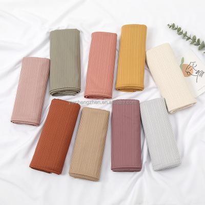 China Long New Knitted Head Scarf Iped Cotton Iped Turban Stretch Yarn Hijab Cotton Tank Top Scarves for sale