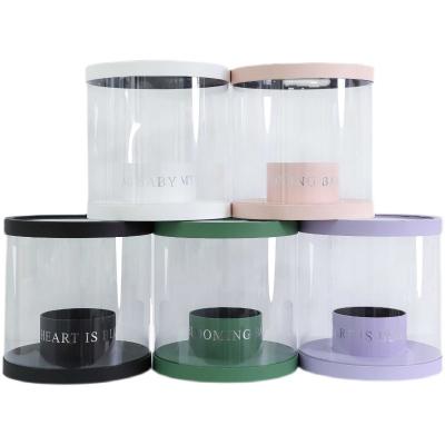 China Wedding Decoration Customized Product Factory Supply Party Packaging PVC Transparent Round Clear Box for sale