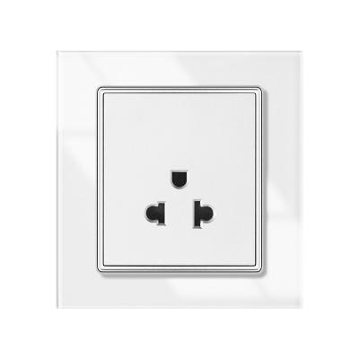 China 2023 16A/15A Wall Power Socket with 2 USB 2.1A Charger EU/US Germany Socket 86*90mm for sale