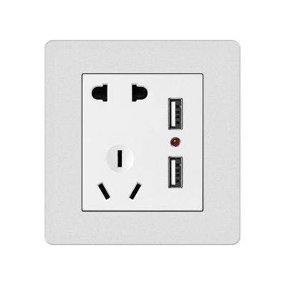 China High Quality House Switch UK Standard 16/13A Sockets and Switches Electrical with USB 86*90mm for sale